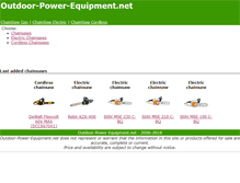 Tablet Screenshot of outdoor-power-equipment.net